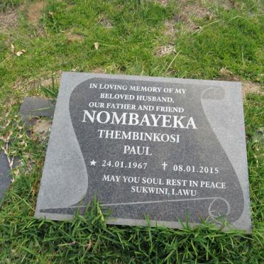 NOMBAYEKA Thembinkosi Paul 1967-2015