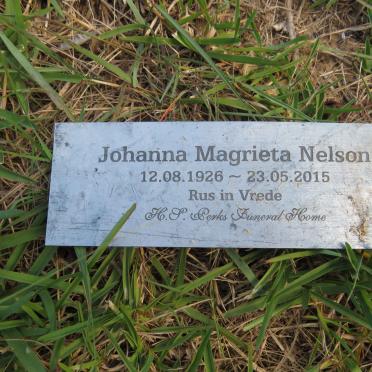 NELSON Johanna Magrieta 1926-2015