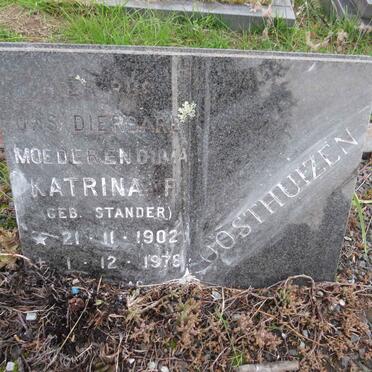 OOSTHUIZEN Katrina F. nee STANDER 1902-1978