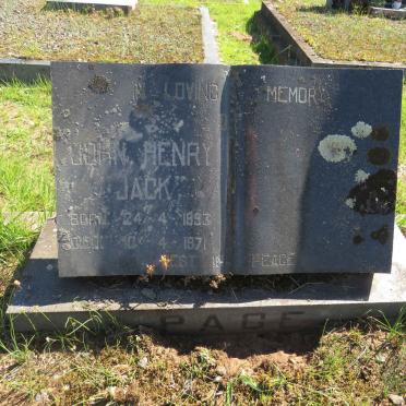 PAGE John Henry Jack 1893-1971