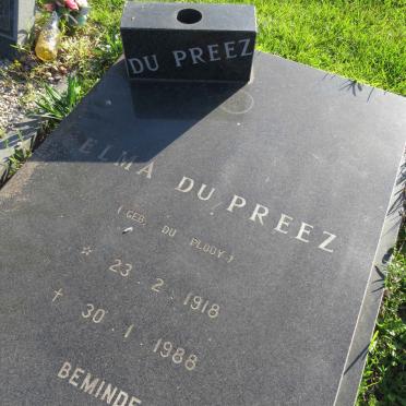 PREEZ Elma, du nee DU PLOOY 1918-1988