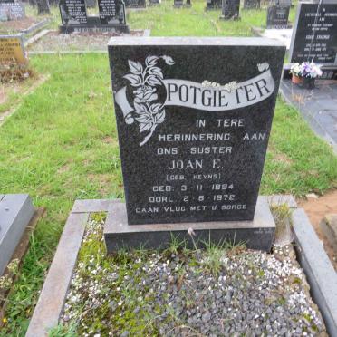 POTGIETER Joan E. nee HEYNS 1894-1972