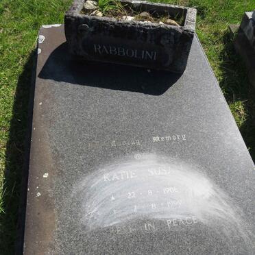 RABBOLINI Katie Susan 1908-1999