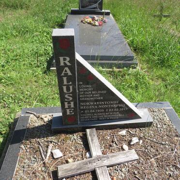 RALUSHE Nokwayintombi Regina Nontsapho 1935-2017