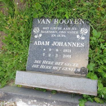 ROOYEN Adam Johannes, van 1931-2001