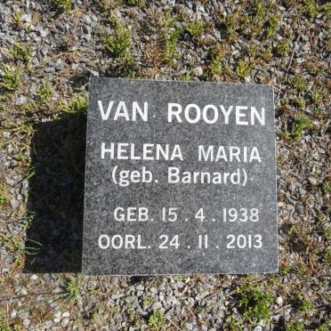 ROOYEN Helena Maria, van nee BARNARD 1938-2013