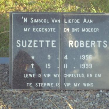 ROBERTS Suzette 1958-1999