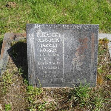 ROBSON Elizabeth Augusta Harriet 1898-1981