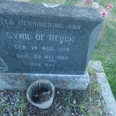 REUCK Cyril, de 1913-1964
