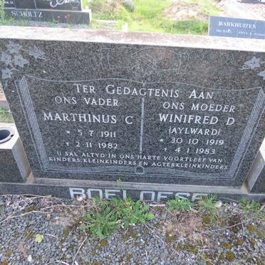 ROELOFSE Marthinus C. 1911-1982 & Winifred D. AYLWARD 1919-1983