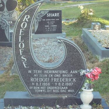 ROELOFSE Roedolf Frederick 1958-1987