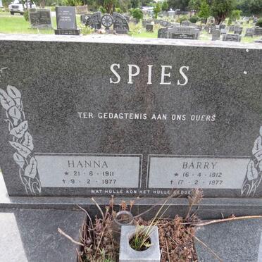 SPIES Barry 1912-1977 & Hanna 1911-1977