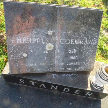 STANDER Philippus Coenraad 1939-1990