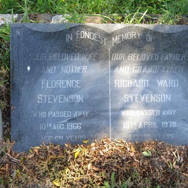 STEVENSON Richard Ward -1978 &amp; Florence -1966