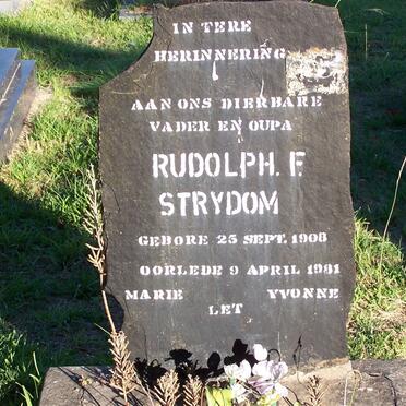 STRYDOM Rudolph F. 1908-1981