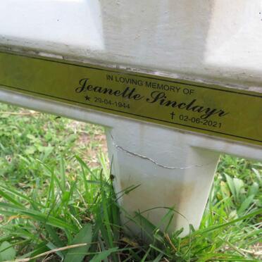 SINCLAYR Jeanette 1944-2021