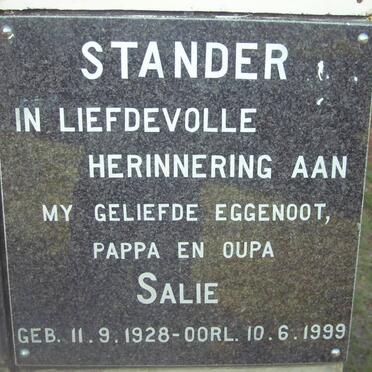 STANDER Salie 1928-1999