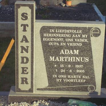 STANDER Adam Marthinus 1937-2005