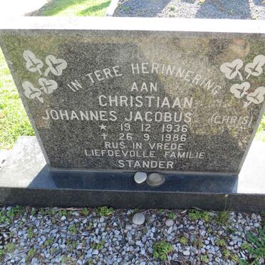 STANDER Christiaan Johannes Jacobus 1936-1986