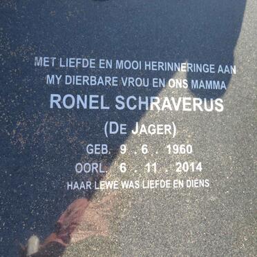 SCHRAVERUS Ronel nee DE JAGER 1960-2014
