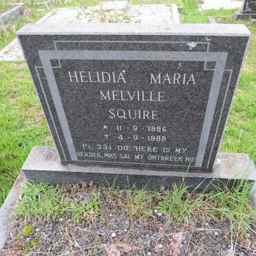 SQUIRE Helidia Maria Melville 1896-1988
