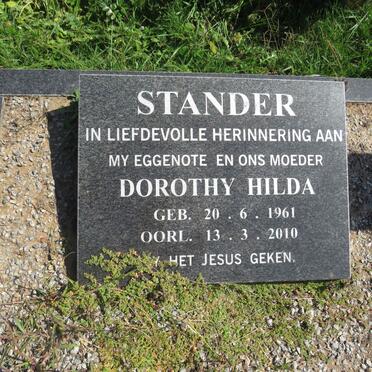 STANDER Dorothy Hilda 1961-2010