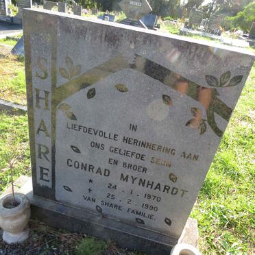 SHARE Conrad Mynhardt 1970-1990