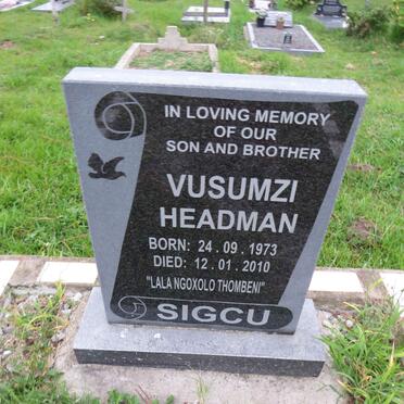 SIGCU Vusumzi Headman 1973-2010