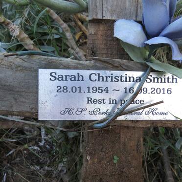 SMITH Sarah Christina 1954-2016