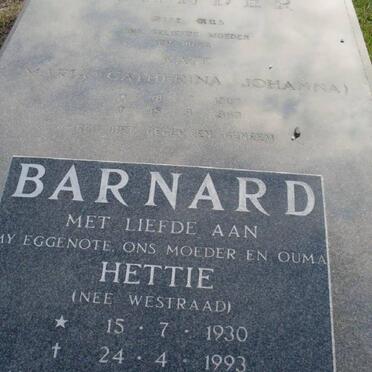 STANDER Maria Catharina Johanna 1907-1989 :: BARNARD Hettie nee WESTRAAD 1930-1993 _1