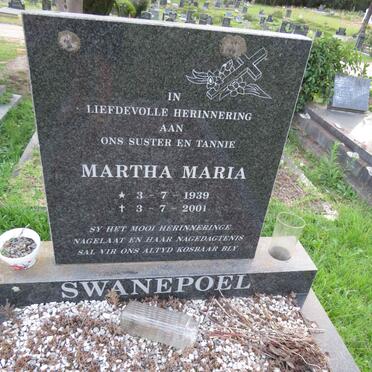 SWANEPOEL Martha Maria 1939-2001