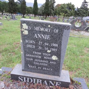 SIDIBANE Annie 1908-1985