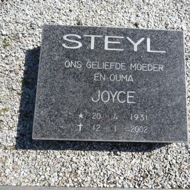 STEYL Jannie 1905-1981 &amp; Eveleen 1908-1974 :: STEYL John Henry 1932-1985 :: STEYL Joyce 1931-2002