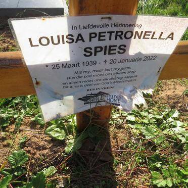 SPIES Louisa Petronella 1939-2022