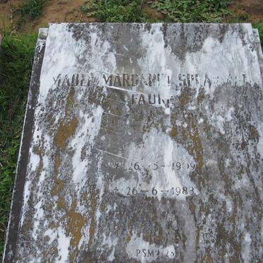 SPEARMAN Mabel Margaret, FAURE 1909-1983