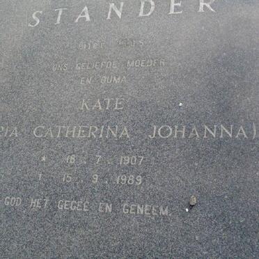 STANDER Maria Catharina Johanna 1907-1989 :: BARNARD Hettie nee WESTRAAD 1930-1993 _2
