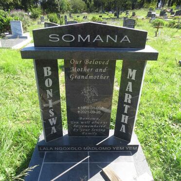 SOMANA Boniswa Martha 1956-2021