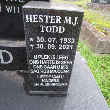 TODD Hester M.J. 1933-2021