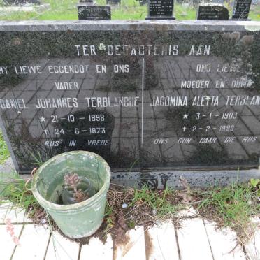 TERBLANCHE Daniel Johannes 1898-1973 & Jacomina Aletta 1903-1990