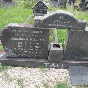 TAIT Johanna M.M. 1930-1969