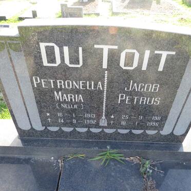 TOIT Jacob Petrus, du 1911-1996 &amp; Petronella Maria 1913-1992