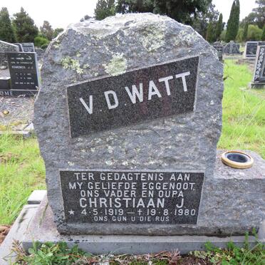 WATT Christiaan J., V.D. 1919-1980