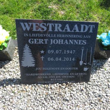 WESTRAADT Gert Johannes 1947-2014