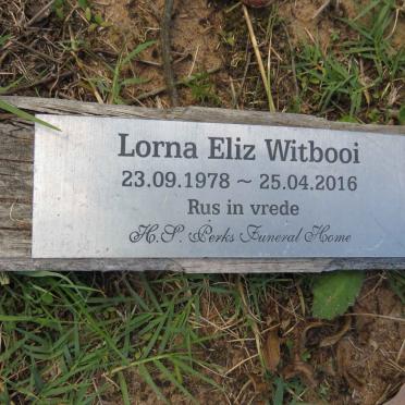 WITBOOI Lorna Eliz 1978-2016