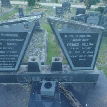 WEYERS Francis William 1912-1987 & S.M.S. KEYTER 1906-1967 _1