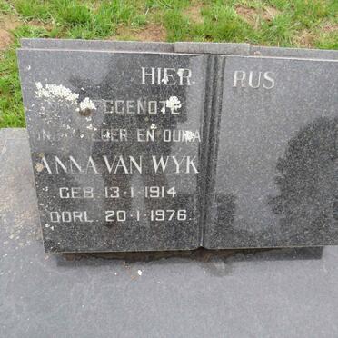 WYK Anna, van 1914-1976