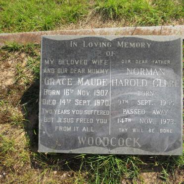 WOODCOCK Norman Harold Glebe 1905-1973 &amp; Grace Maude 1907-1970