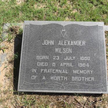 WILSON John Alexander 1880-1964