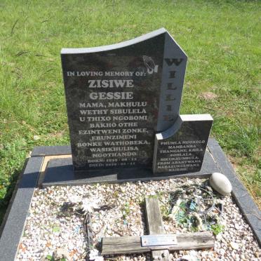 WILLIE Zisiwe Gessie 1939-2019