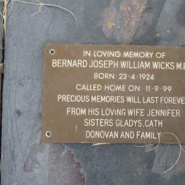 WICKS Bernard Joseph William 1924-??99